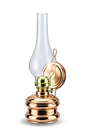 Büyük Boy Bakır Gaz Lambası