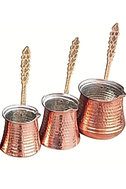 Bakır Cezve 3'lü Set