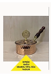 Bakır Tütsülük Gezdirme Buhurdanlık Tütsülük-İSTEĞE BAĞLI İSİM VEYA SEMBOL YAZDIRILIR