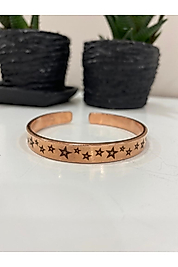 Saf Bakır Bileklik -her Bileğe Uygun-geçmeli-unisex-