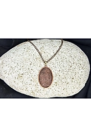 Unisex Saf Bakır Motifli Bakır Kolye