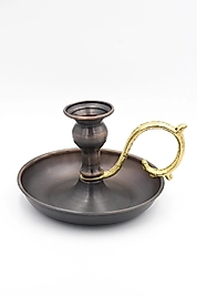 2'li Set Şamdan Mumluk Düz Oksit