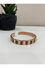 Saf Bakır Bileklik -her Bileğe Uygun-geçmeli-unisex-