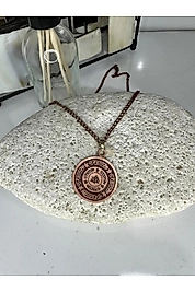 %100 Gerçek Saf Bakır Motifli Bakır Kolye -Celcelutiye Kolye