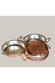 Bakır Dövme Kahvaltılık 3 Lü Set