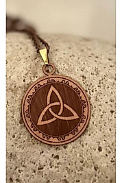 %100 Gerçek Saf Bakır Motifli Bakır Kolye