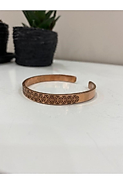 Saf Bakır Bileklik -her Bileğe Uygun-geçmeli-unisex-