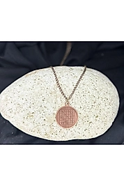 %100 Gerçek Saf Bakır Motifli Bakır Kolye -