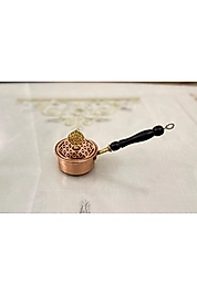 Bakır Lüx Yaşam Çiçekli Tütsülük Buhurdanlık Sosluk Yaşam Çiçekli