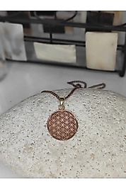 %100 Gerçek Saf Bakır Motifli Bakır Kolye -Yaşam Kolye