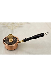 Bakır Lüx Yaşam Çiçekli Tütsülük Buhurdanlık Sosluk Yaşam Çiçekli