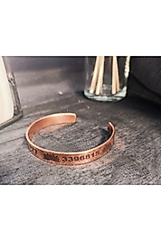 %100 Saf Bakır Sayı Sekanslı Bileklik