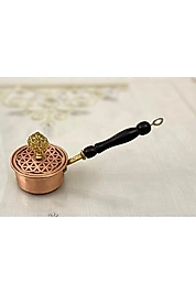 Bakır Lüx Yaşam Çiçekli Tütsülük Buhurdanlık Sosluk Yaşam Çiçekli