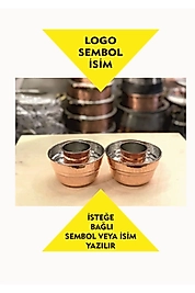 2 li Dövme Bakır 2 ADET Bardaklık