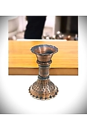 Bakır Şinanay Şamdan Mumluk Kulpsuz