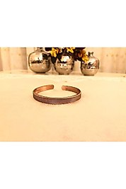 Saf Bakır Bileklik Motifli-her Bileğe Uygun-geçmeli-unisex-