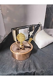Bakır Lüx Tütsülük Buhurdanlık Sosluk Lotus Çiçekli