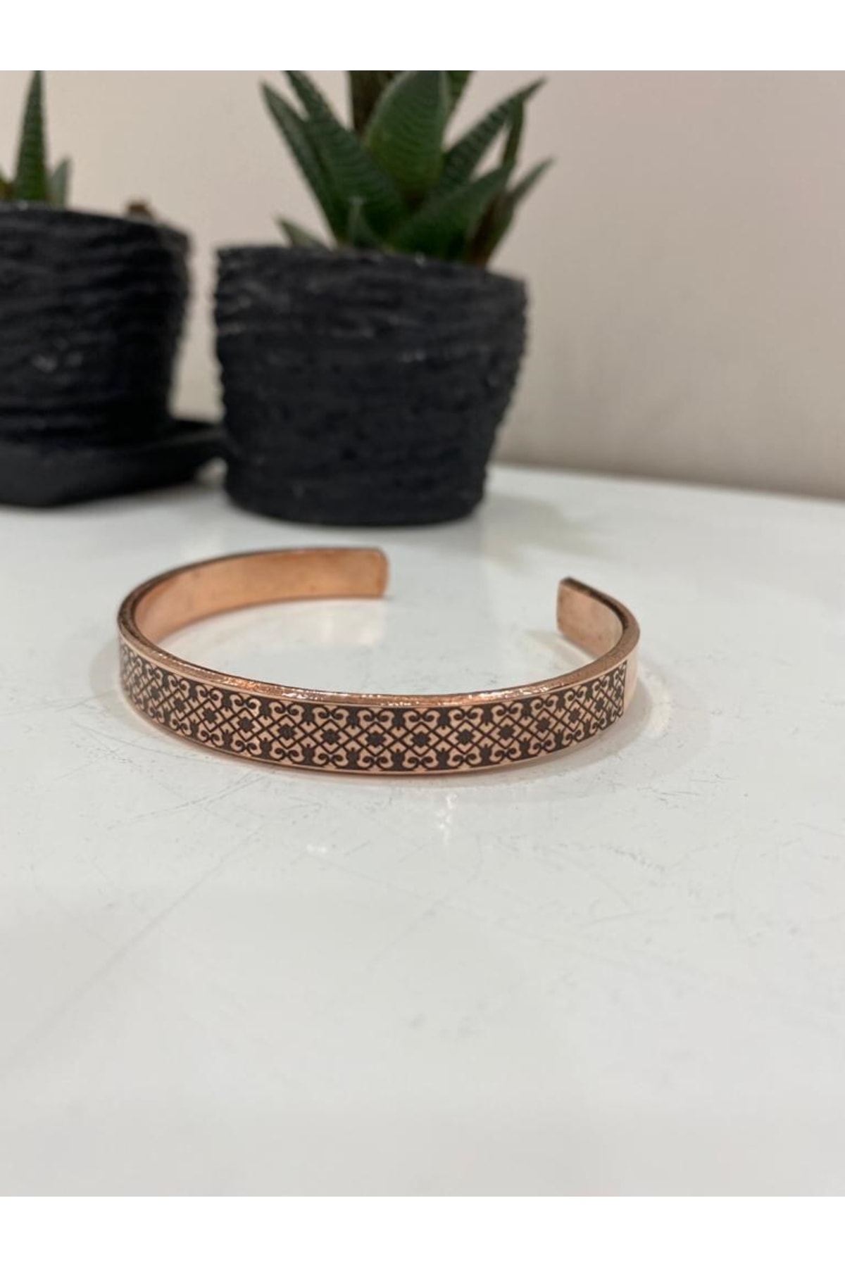 Saf Bakır Bileklik -her Bileğe Uygun-geçmeli-unisex-