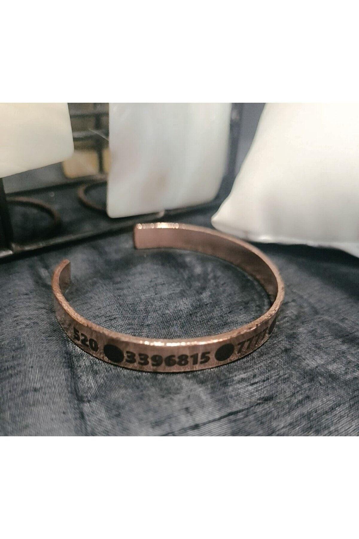 Yaşam Çiçekli Bakır Bileklik -İsteğe Bağlı Kararmaz