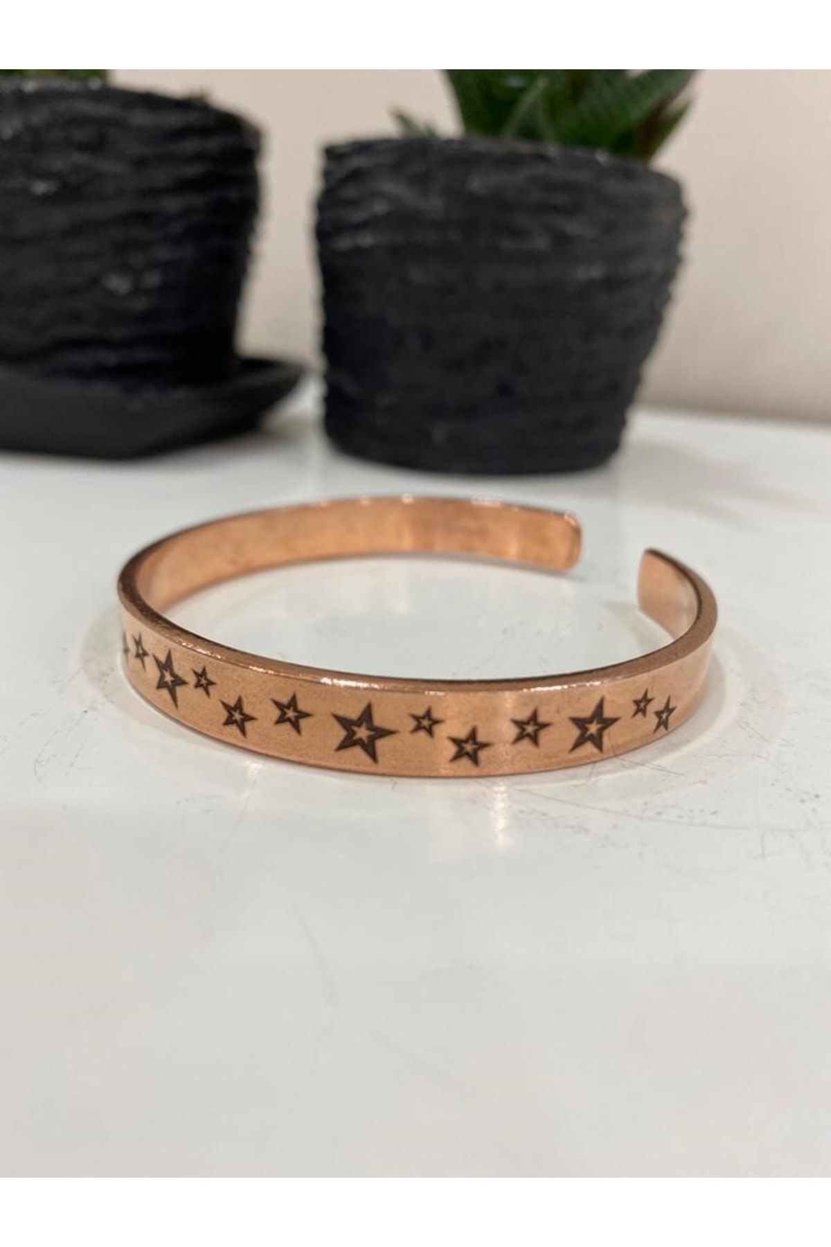 Saf Bakır Bileklik -her Bileğe Uygun-geçmeli-unisex-