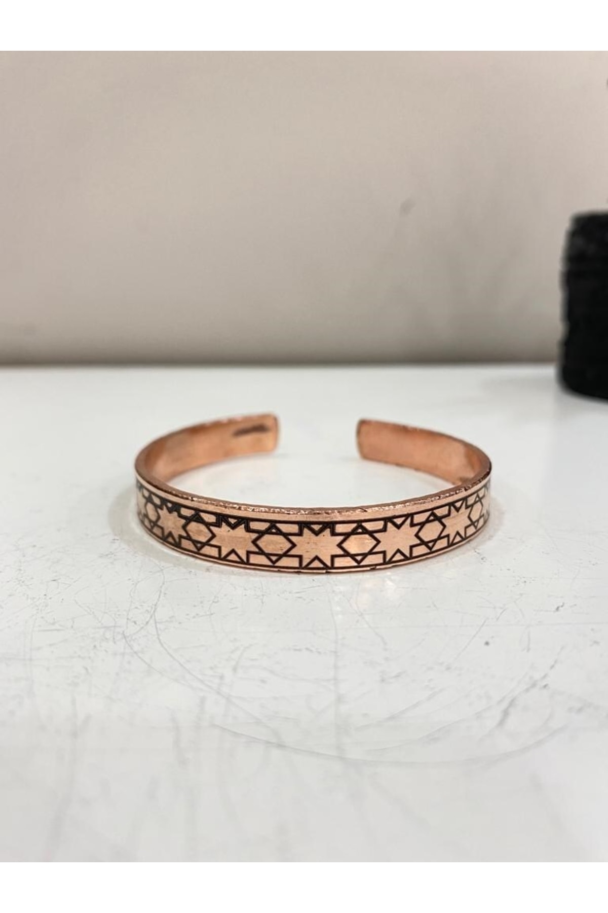 Saf Bakır Bileklik -her Bileğe Uygun-geçmeli-unisex-