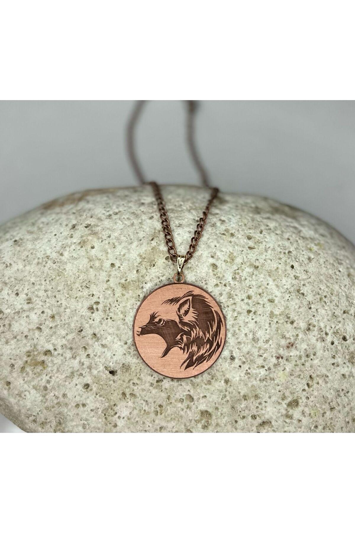 %100 Gerçek Saf Bakır Motifli Bakır Kolye