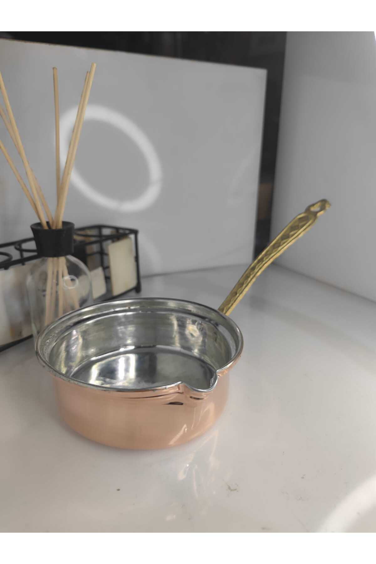 Bakır Tava Sosluk Tereyağ Pişirme Tavası