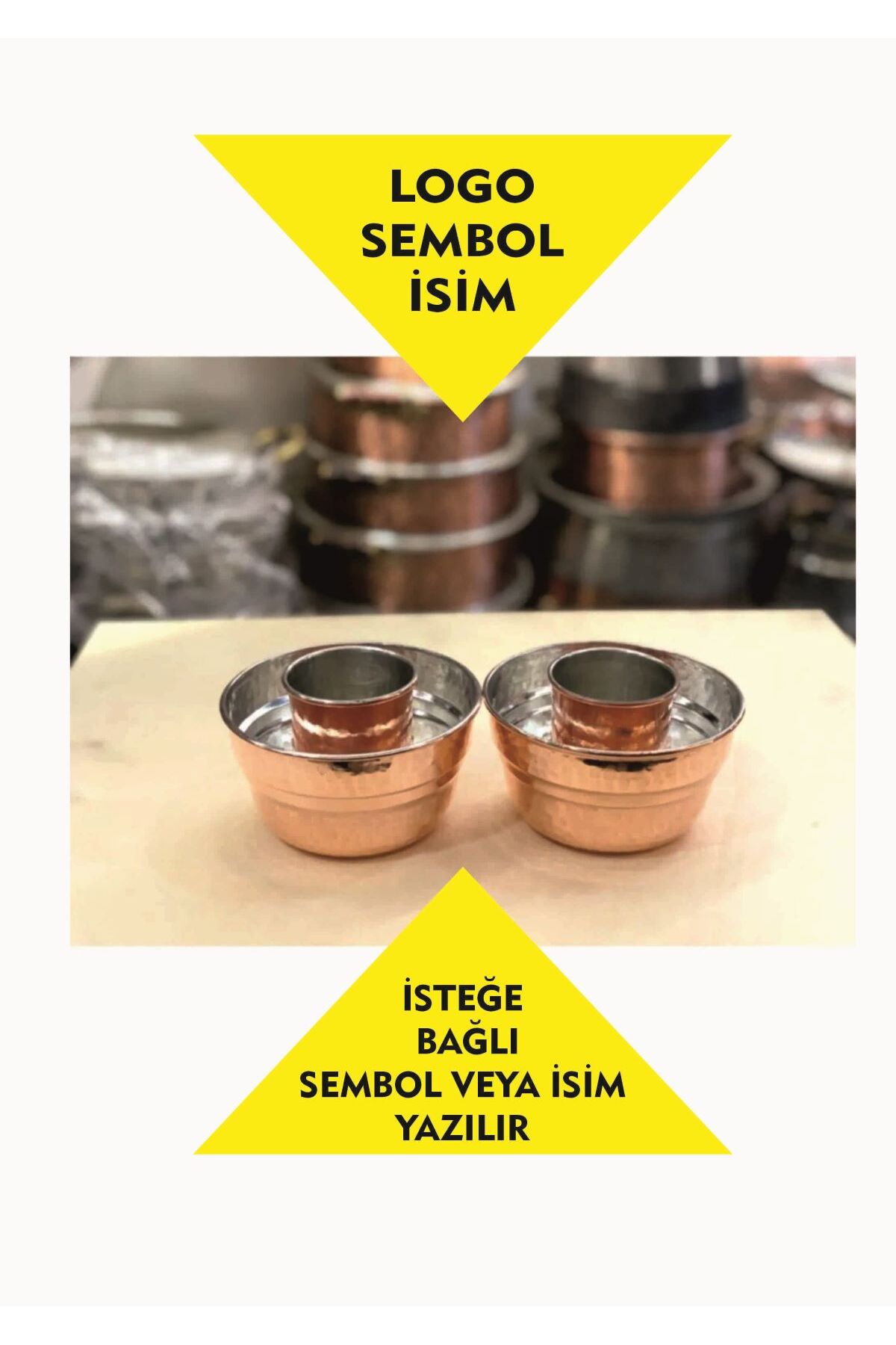 2 li Dövme Bakır 2 ADET Bardaklık