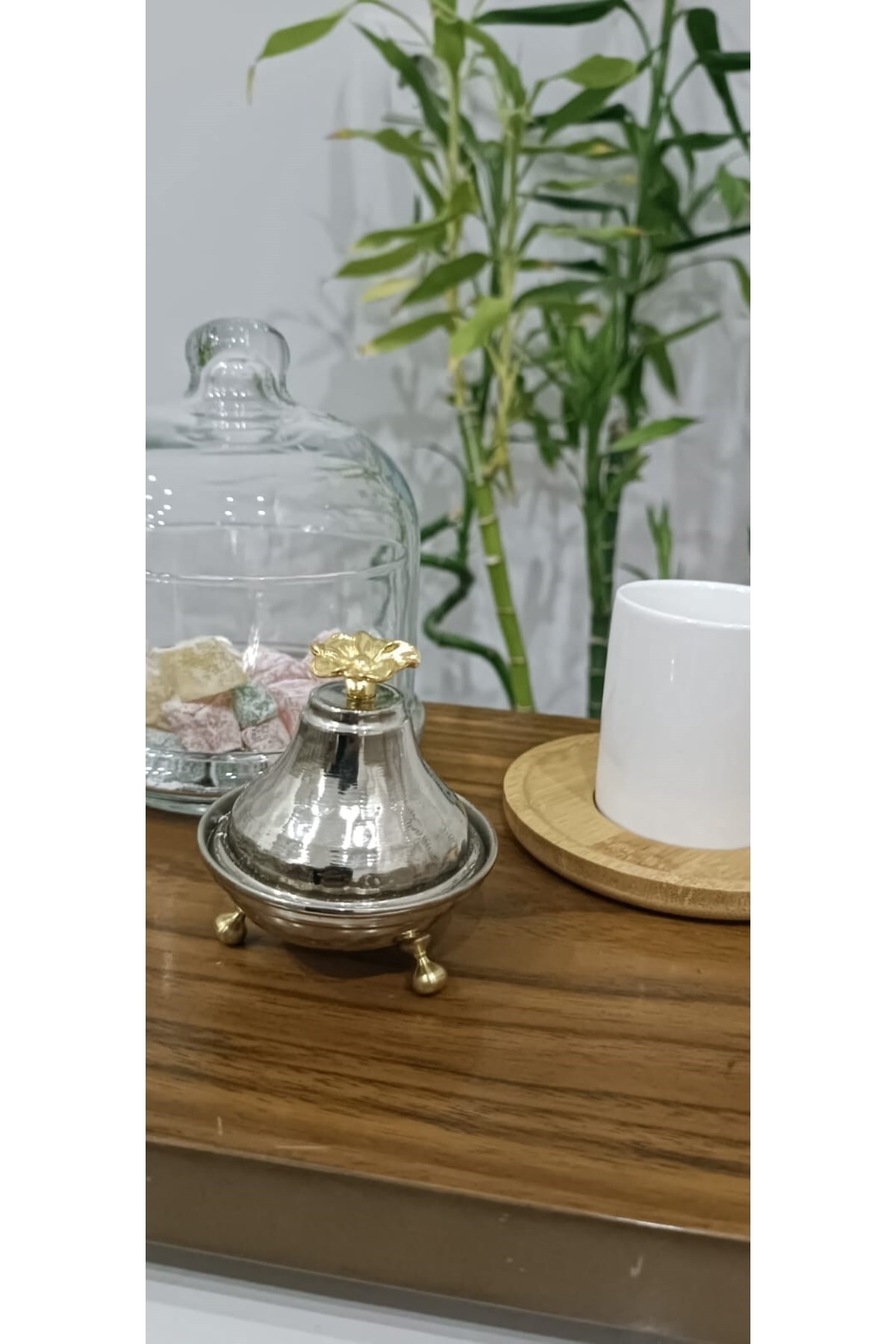 Bakır Beyaz Mini Lokumluk