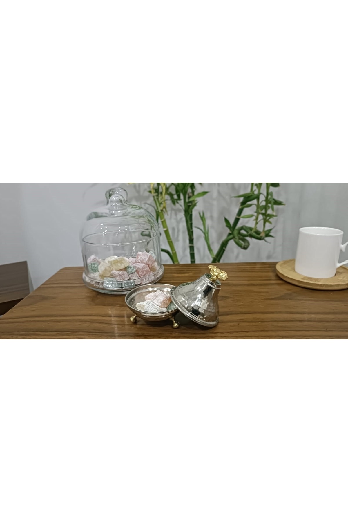 Bakır Beyaz Mini Lokumluk