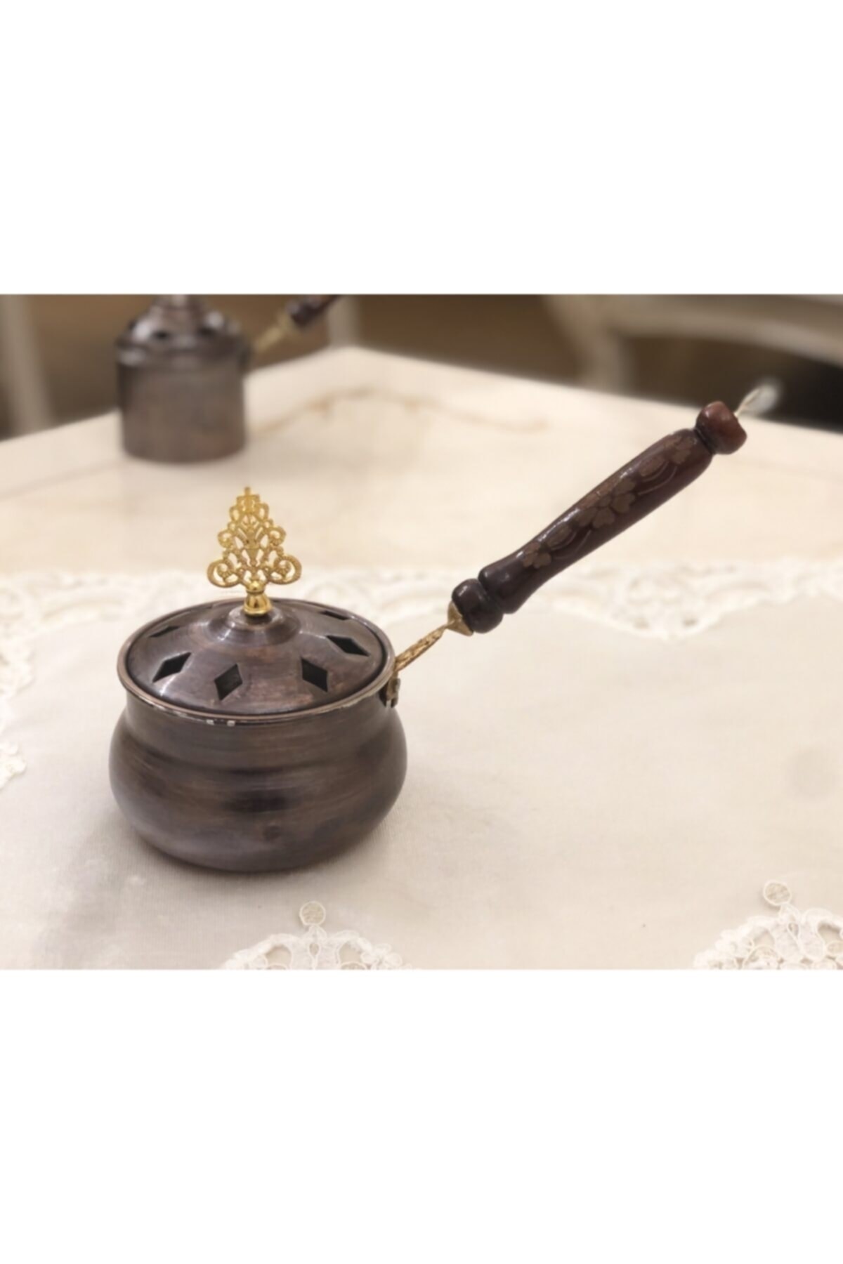 Bakır Tombik Tütsülük&buhurdanlık&sos Tavası Eskitme