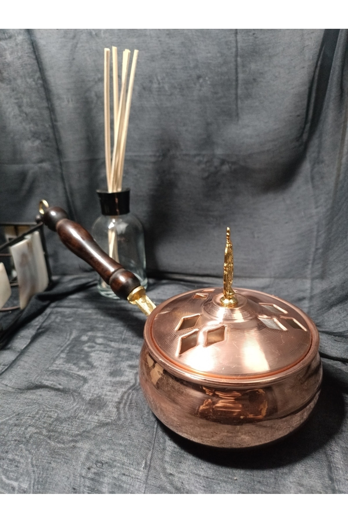 Bakır Kutulu Tombik Tütsülük&buhurdanlık&sos Tavası