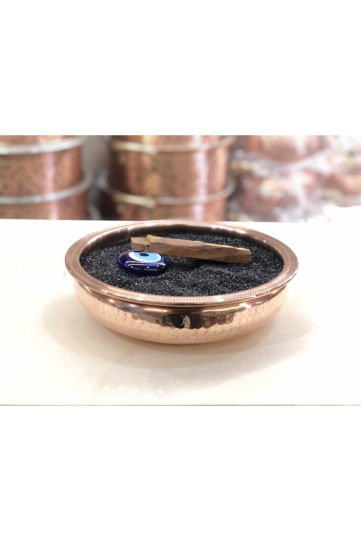 Lüx Bakır Nazar Boncuklu Tütsülük Buhardanlık