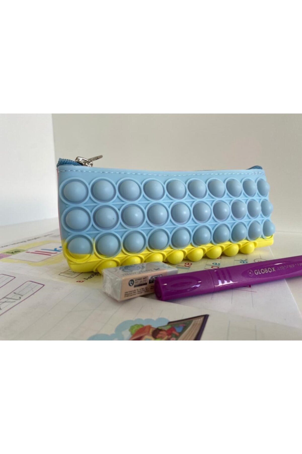 Oyuncak Kalemlik Popit Pastel Gökkuşağı Kalem Kutu