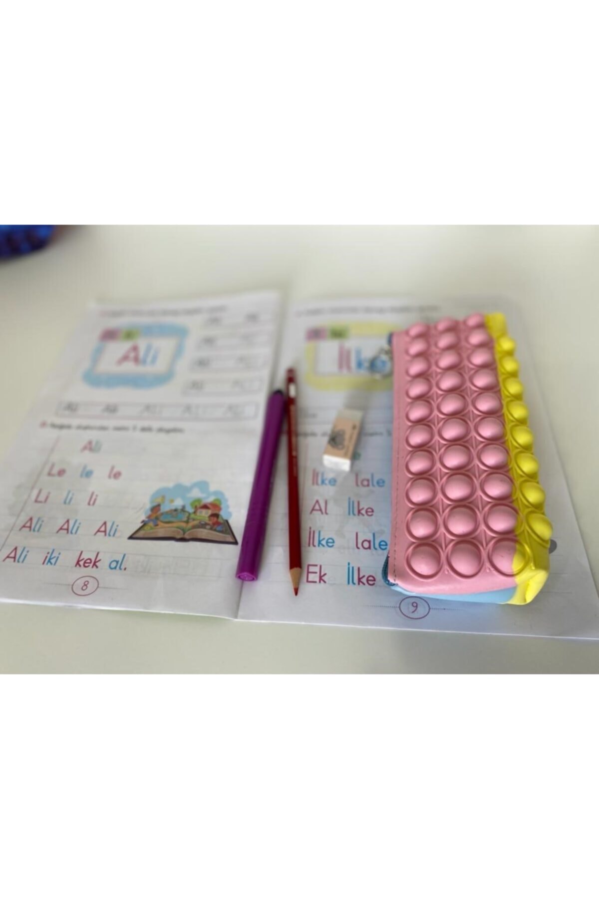 Oyuncak Kalemlik Popit Pastel Gökkuşağı Kalem Kutu